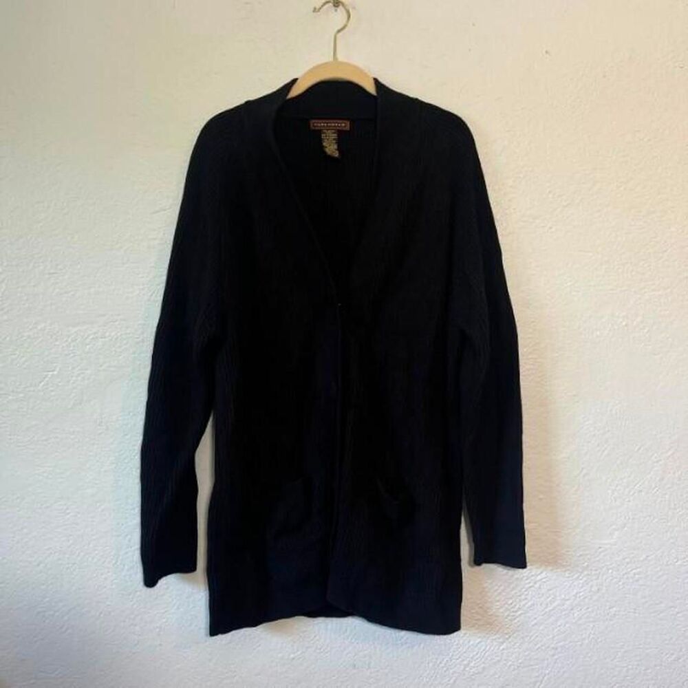 yarnworks Women's Black Cardigan